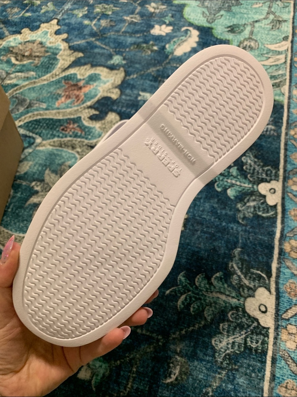 Sperry boat shoes float slip on new white 7 - Picture 2 of 2